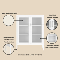 Accent Cabinet in White