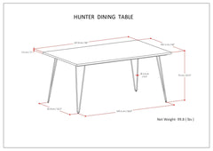 Hunter Dining Table in Natural