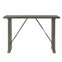Light Gray Finish Counter Height Table Industrial Design Kitchen Dining Furniture 1pc