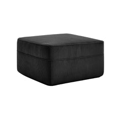 Martha Ottoman Corduroy - black