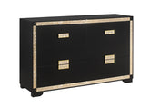 LIVELY BLACK/GOLD DRESSER