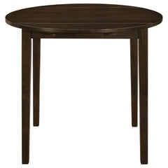 Cappuccino and Tan 3-piece Dining Set with Drop Leaf