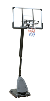 Height Adjustable Basketball Hoop, 7.5 to 10ft Adjustable Basketball Stand with 44 Inch Backboard, Portable Basketball Goal System with Stable Base and Wheels, Use for Outdoor