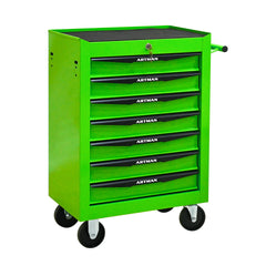 Rolling Metal Tool Chest with 7 Drawers, 20" 7-Drawer Tool Chest Cabinet with Ball Bearing Drawer Slides, Steel Tool Storage Box Organizer -GREEN