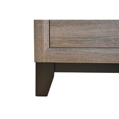 Queen Size Contemporary Bed Made with Wood in Gray