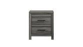 Denver Modern Style 2-Drawer Night stand Made with Wood in Gray same as G150108547 (NJ inventory)