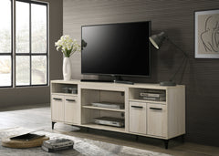 Enzo 70"W Oak Finish 4-Door TV Stand