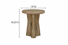 English Knotty Oak Drop Accent Table