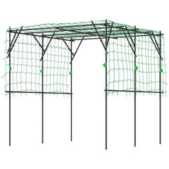 Garden Arch Trellis Metal Plant Trellis Support with Climbing Net