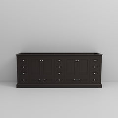 Espresso Double Bath Vanity 84 in. W x 22 in. D