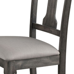Tan and Weathered Grey Open Back Side Chairs (Set of 2)