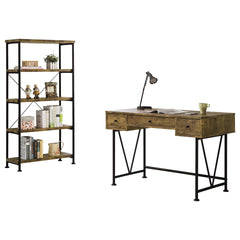 Avon Rustic Nutmeg 2-piece Computer Desk and Bookcase
