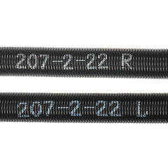 Garage Door Torsion Springs, Pair of 0.207 x 2 x 22inch, 16000 Cycles, Garage Door Springs with Non-Slip Winding Bars, Gloves and Mounting Wrench, Electrophoresis Coated for Replacement