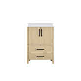 24" Bathroom Vanity Cabinet,Freestangding storage Vanity Cabinet with Countertop & Faucet Hole