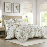 5PCS Full/Queen Cotton Sateen Print Duvet Set