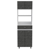 Microwave Cabinet Madison, Kitchen, White / Smokey Oak