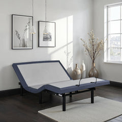 Twin XL Adjustable Bed Base with Three Vibration Modes and Head and Foot Position Adjustments