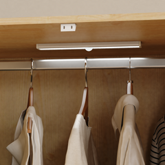 4 Doors Wardrobe Closet with Mirror, LED Wardrobe with Doors and 2 Drawers, Wooden Wardrobe Storage Cabinet with Hanging Rod, Adjustable Shelves, Natural