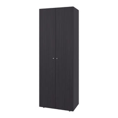 Wenge 2-Door Tall Wardrobe Cabinet
