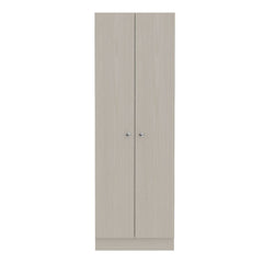Buxton Rectangle 2-Door Storage Tall Cabinet White Washed Oak