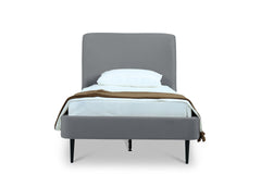 Twin Bed in Gray and Black