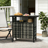 Outdoor Coffee Table,Outdoor Towel Storage Cabinet Organizer,Outdoor Bar Table