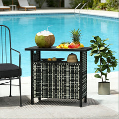 Outdoor Coffee Table,Outdoor Towel Storage Cabinet Organizer,Outdoor Bar Table