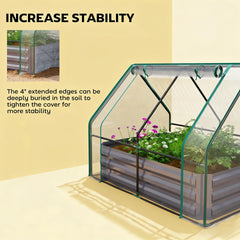 2-in-1 Raised Planter Greenhouse,Raised Garden Bed,Planter Raised Bed