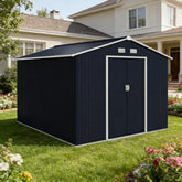 Spacious Metal Tool Shed,Outdoor Storage Shed