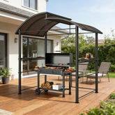Outdoor Pergola Canopy,Pool BBQ Cooking Pergola Canopy,Outdoor Grill Gazebo Canopy Shelter