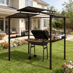 Outdoor Pergola Canopy,Pool BBQ Cooking Pergola Canopy,Hardtop Grill Gazebo
