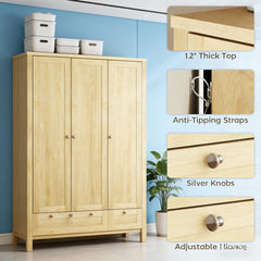 3 Doors Wardrobe Closet