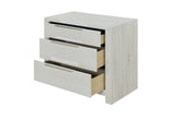 Jehoram Beige Nightstand, No Assembly Required