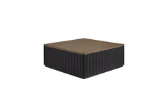 Channel Cocktail Table W/ Casters