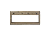 English Knotty Oak Console Table