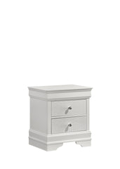 Blaze Modern Style 2-Drawer Night stand Made with Wood in White same as B009P286632 (CA inventory)