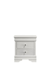 Blaze Modern Style 2-Drawer Night stand Made with Wood in White same as B009P286632 (CA inventory)