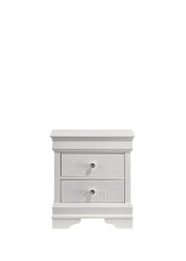 Blaze Modern Style 2-Drawer Night stand Made with Wood in White same as B009P286632 (CA inventory)