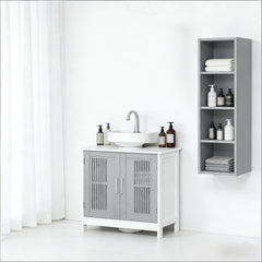 Sturdy Bathroom Cabinet,Under Sink Pedestal Storage Cabinet