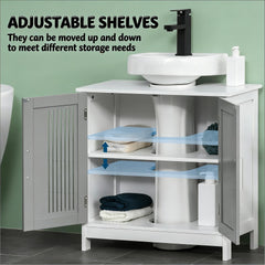 Sturdy Bathroom Cabinet,Under Sink Pedestal Storage Cabinet