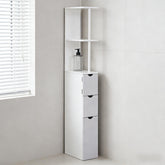 Narrow Storage Tower,Side Floor Organizer,Bathroom Storage Cabinet