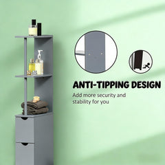 Storage Tower,Narrow Side Floor Organizer,Bathroom Storage Cabinet