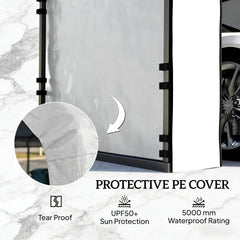 Durable Waterproof Replacement Side Wall Cover,Carport Replacement Sidewall Panel(Only Carport Replacement Sidewall)