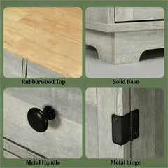 Entryway Accent Cabinet,Home Storage Cabinet,Floor Cupboard