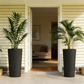 Set of 2 Flower Pots,Stackable Large Planters,High Planter