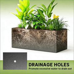 Trellis Planter,Efficient Drainage Planter Box,Spacious Metal Planter Box