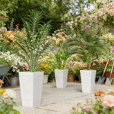 Stackable Tapered Planters,Set of 3 Outdoor Planters