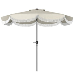 Vented Patio Table Umbrella,Outdoor Umbrella,with Crank, 8 Ribs, Push Button Tilt
