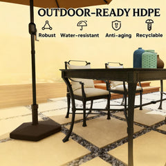Outdoor Umbrella Stand Base,Round Patio Umbrella Base Holder,Heavy Duty Outdoor Umbrella Stand Base