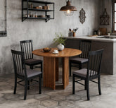 Upholstered Kitchen Chairs,Wooden Dining Chairs Set of 2,with Rubber Wood Frame